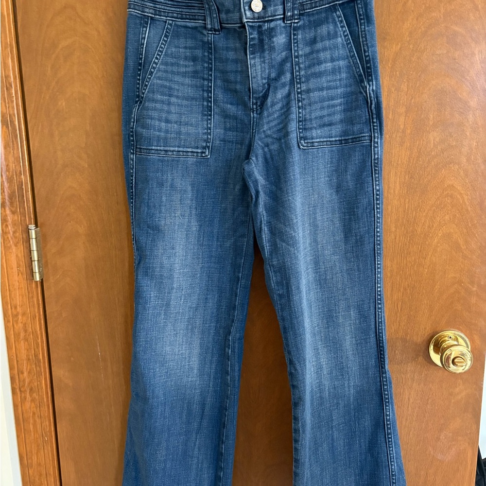 White House Black Market Dark Blue Flare Jeans